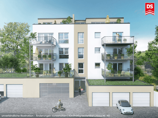 Wohnung zum Kauf - Neubau provisionsfrei 491.000 € 4,5 Zimmer 103,4 m² Bismarckstraße 48 Bad Mergentheim Bad Mergentheim 97980