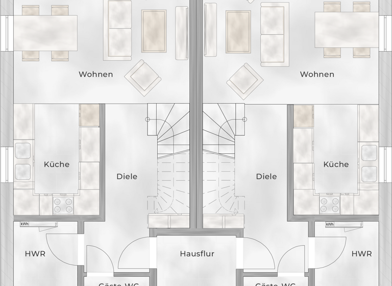 Doppelhaushälfte zum Kauf - Erstbezug provisionsfrei 445.000 € 4 Zimmer 94,9 m² 344 m² Grundstück Schwanebeck Panketal 16341