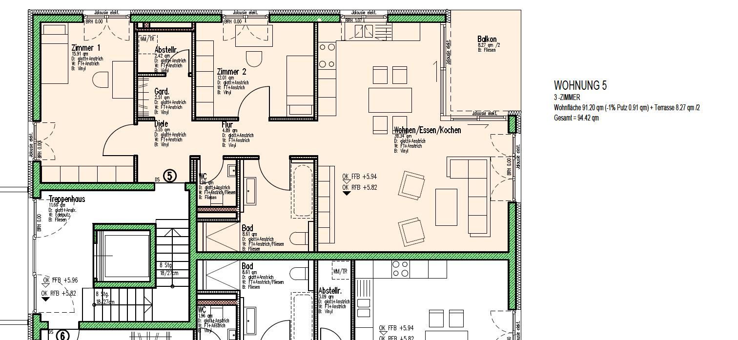 Wohnung zur Miete 1.240 € 3,5 Zimmer 93,9 m²<br/>Wohnfläche 2.<br/>Geschoss 01.04.2025<br/>Verfügbarkeit Otto-Boll-Straße 12 Weil am Rhein Weil am Rhein 79576