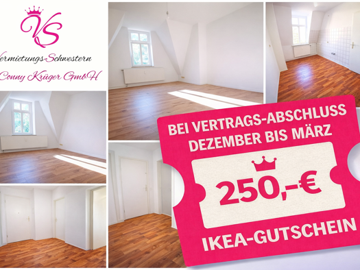 Wohnung zur Miete 310 € 2 Zimmer 57,8 m² 4. Geschoss Gneisenaustraße 5 Hilbersdorf Chemnitz 09131