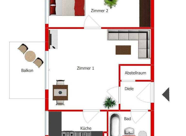 Wohnung zum Kauf 155.000 € 2 Zimmer 50,5 m² EG Fahrland Fahrland/Potsdam 14476