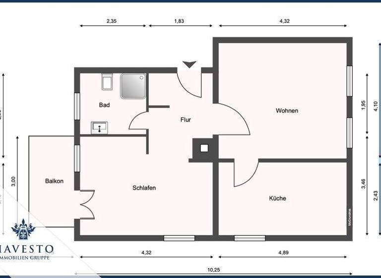 Wohnung zur Miete 537 € 2 Zimmer 53,7 m² Leipziger Str. Magdeburg / Leipziger Straße 39112
