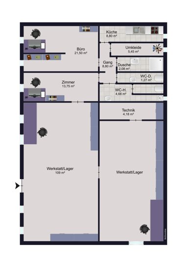 Werkstatt zur Miete 6,82 € 176 m² Lagerfläche Bad Hall / Furtberg 4540