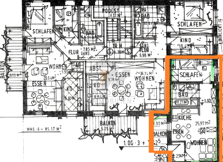Wohnung zur Miete 310 € 2 Zimmer 51,6 m² 1. Geschoss Karl-Liebknecht-Straße 21 Ostviertel Gera 07546