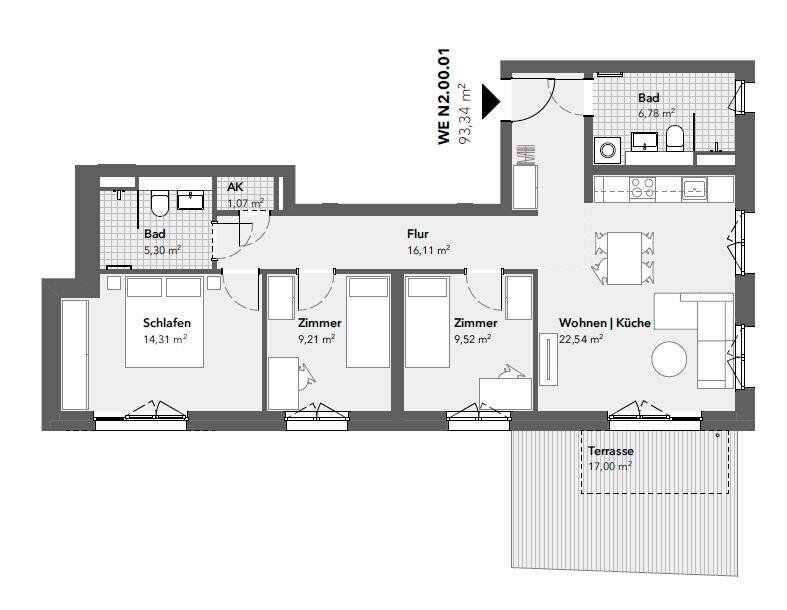 Wohnung zur Miete 1.681 € 4 Zimmer 93,4 m²<br/>Wohnfläche 1.<br/>Geschoss ab sofort<br/>Verfügbarkeit Kladow Berlin 14089