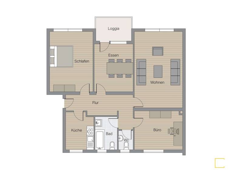 Wohnung zum Kauf 129.000 € 4 Zimmer 95,4 m² EG Innenstadt Osterholz-Scharmbeck 27711