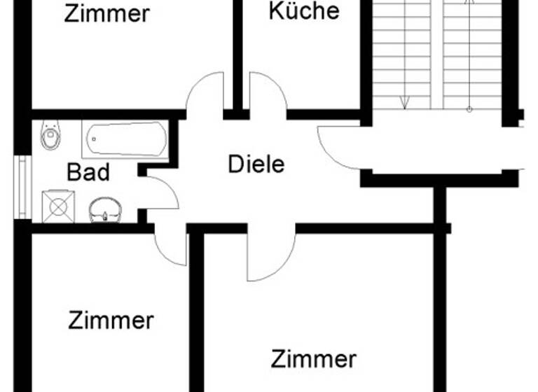 Wohnung zur Miete 617 € 3 Zimmer 65,4 m² frei ab 12.05.2026 Wersener Str. 96A Eversburg Osnabrück 49090