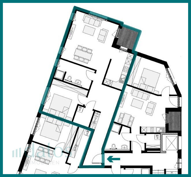 Wohnung zum Kauf 389.800 € 2 Zimmer 79,9 m²<br/>Wohnfläche Hellern 181 Osnabrück 49078