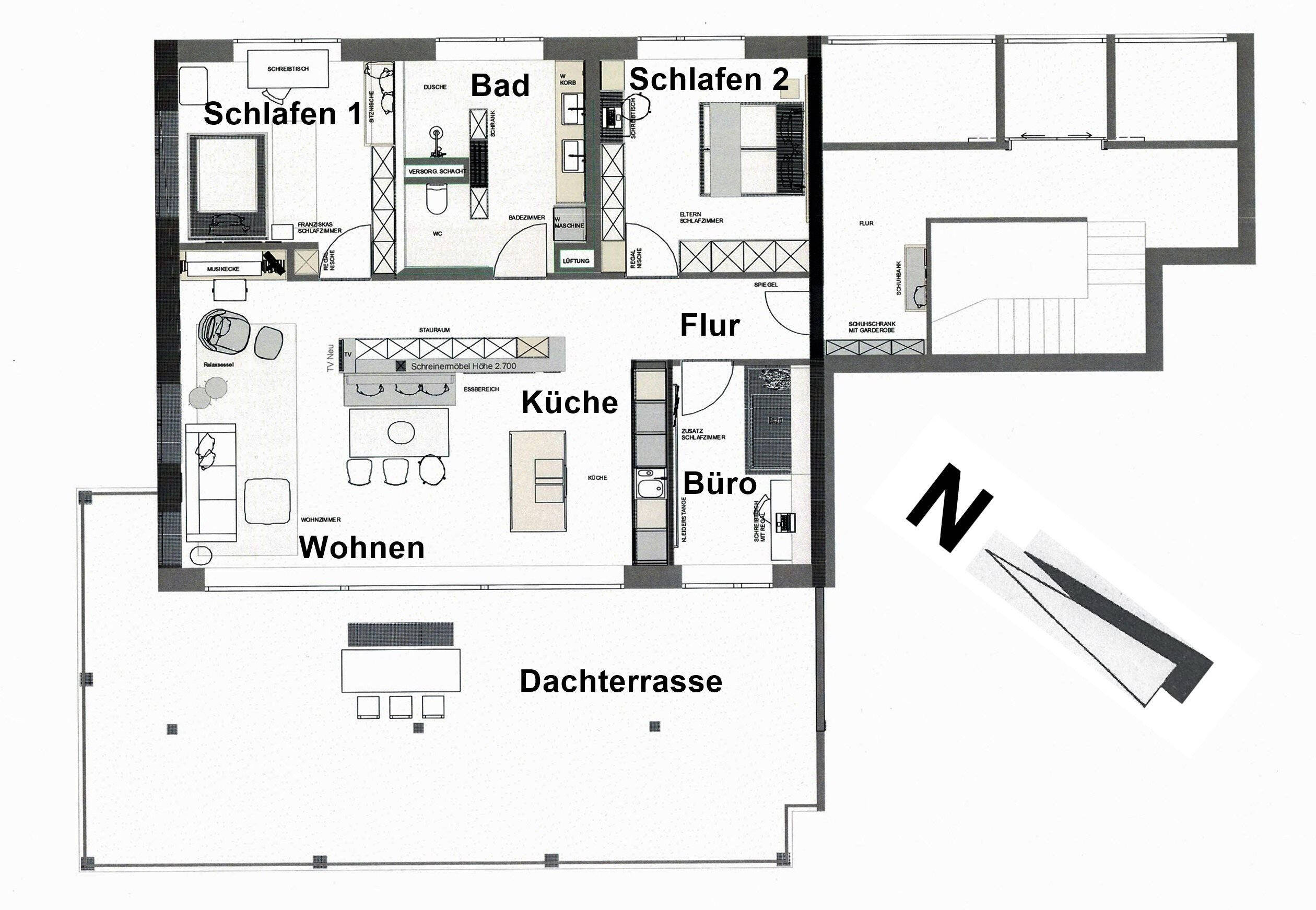 Penthouse zum Kauf 975.000 € 4 Zimmer 124 m²<br/>Wohnfläche 5.<br/>Geschoss ab sofort<br/>Verfügbarkeit Friedrichshafen Friedrichshafen 88045