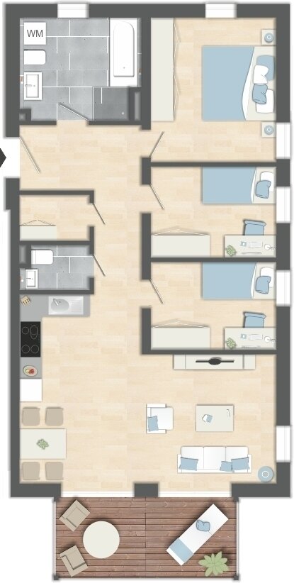 Wohnung zum Kauf provisionsfrei 389.000 € 4 Zimmer 86,7 m²<br/>Wohnfläche Emmingen Emmingen-Liptingen 78576