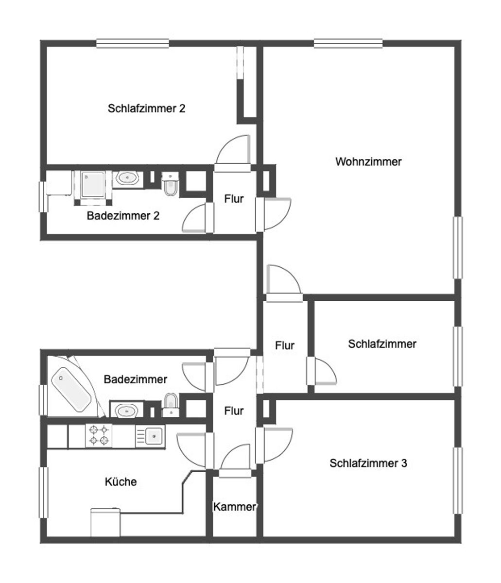 Wohnung zum Kauf 380.000 € 4 Zimmer 91,6 m²<br/>Wohnfläche 1.<br/>Geschoss Neukölln Berlin 12057