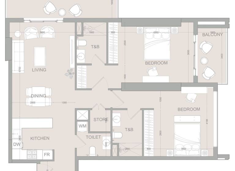 Wohnung zum Kauf provisionsfrei 418.104 € 3 Zimmer 120,7 m² Dubai 00000