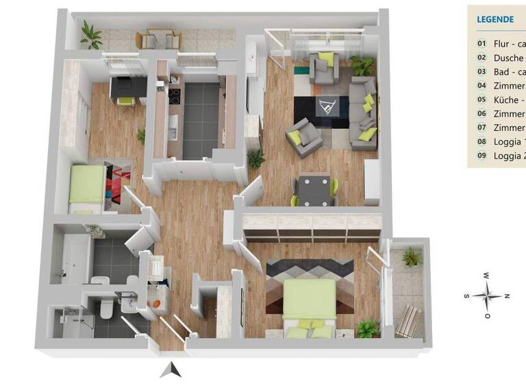 Wohnung zum Kauf 498.000 € 3 Zimmer 80,2 m² Haar 85540