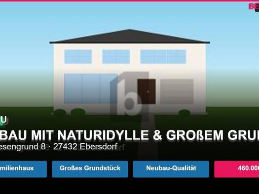 Einfamilienhaus zum Kauf 460.000 € 2 Zimmer 93 m² 2.103 m² Grundstück Neu-Ebersdorf Ebersdorf 27432