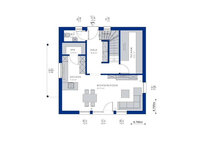 Einfamilienhaus zum Kauf 726.710 € 4,5 Zimmer 124,5 m²<br/>Wohnfläche 529 m²<br/>Grundstück Nordhausen Nordheim 74226