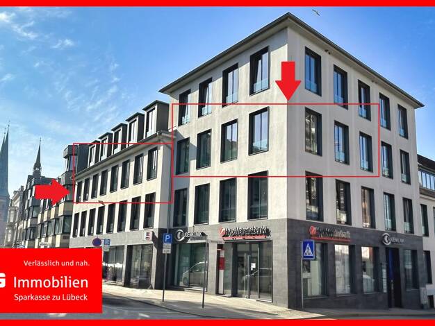 Büro zur Miete provisionsfrei 12,51 € 7 Zimmer Innenstadt Lübeck, Innenstadt 23552