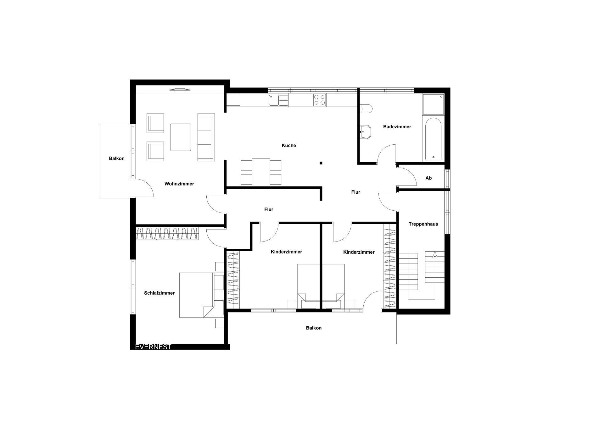 Wohnung zum Kauf 279.000 € 4,5 Zimmer 125 m²<br/>Wohnfläche 1.<br/>Geschoss Wittlage Bad Essen 49152