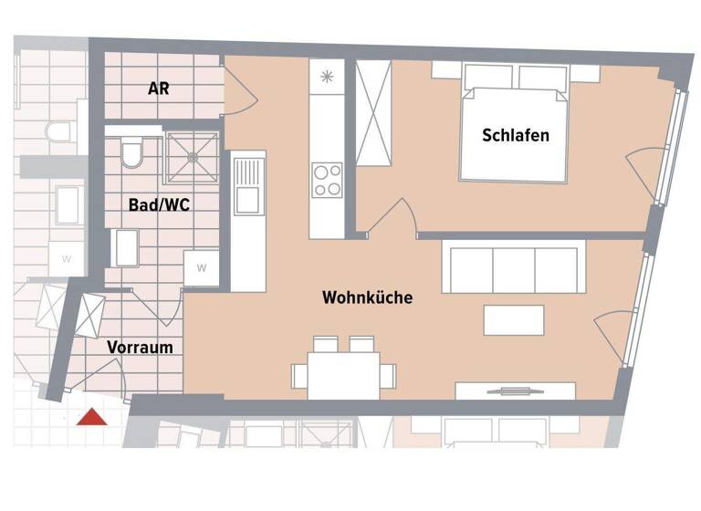 Wohnung zum Kauf - Erstbezug 284.200 € 2 Zimmer 49,8 m² 1. Geschoss Wien 1230