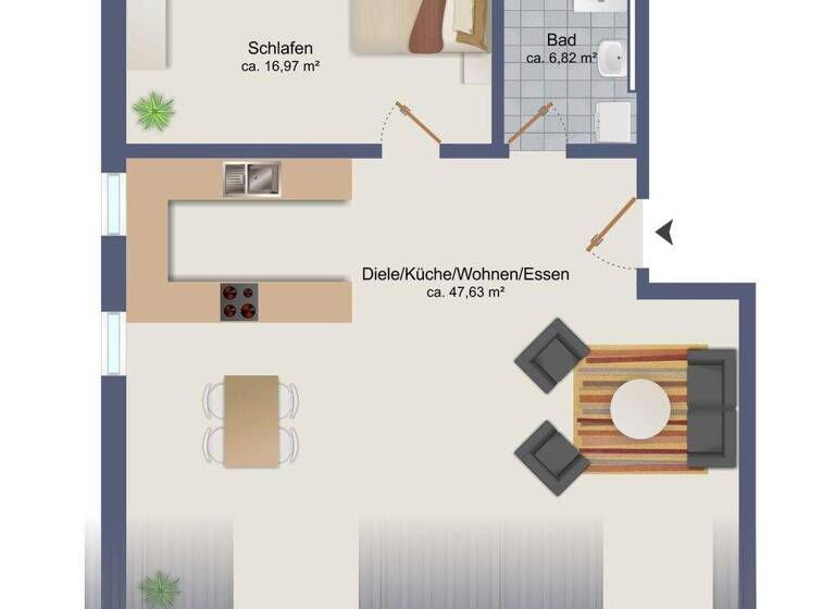 Wohnung zum Kauf 729.316 € 2 Zimmer 74,7 m² 2. Geschoss Unterhaching 82008