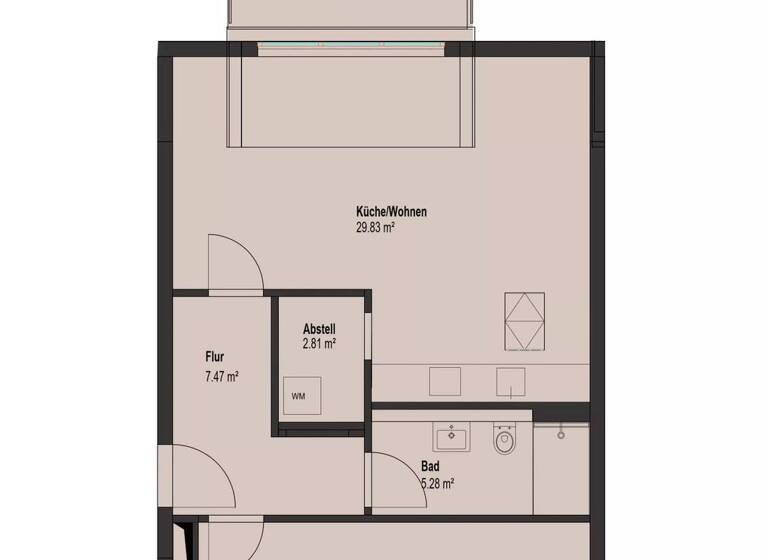 Wohnung zum Kauf provisionsfrei 636.486 € 2 Zimmer 74 m² 3. Geschoss Echternach 6463