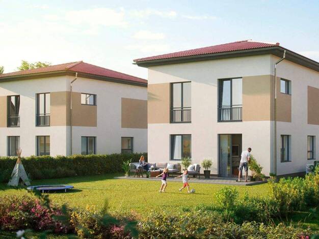 Einfamilienhaus zum Kauf - Neubau provisionsfrei 543.700 € 5 Zimmer 119,3 m² 640 m² Grundstück frei ab 01.04.2027 An den Krautwiesen 22 Machern 04827