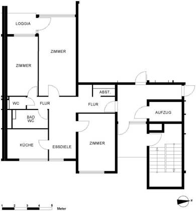 Wohnung zur Miete 535 € 2 Zimmer 79,2 m² 5. Geschoss Wormser Straße 11 Tenever Bremen 28325