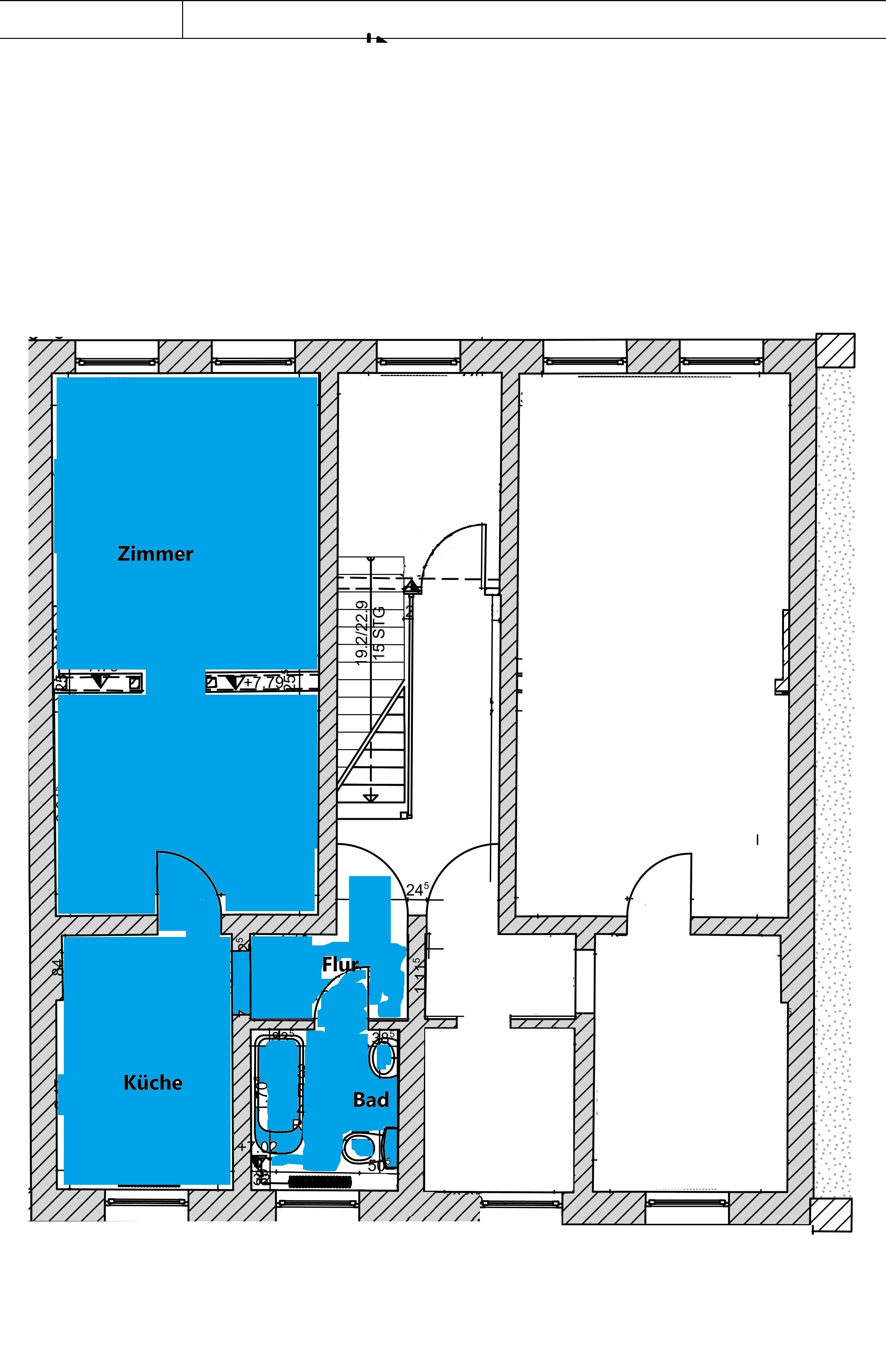 Wohnung zur Miete 450 € 1 Zimmer 39 m²<br/>Wohnfläche 1.<br/>Geschoss ab sofort<br/>Verfügbarkeit Ulmenstraße 31 Kröpeliner-Tor-Vorstadt Rostock 18057