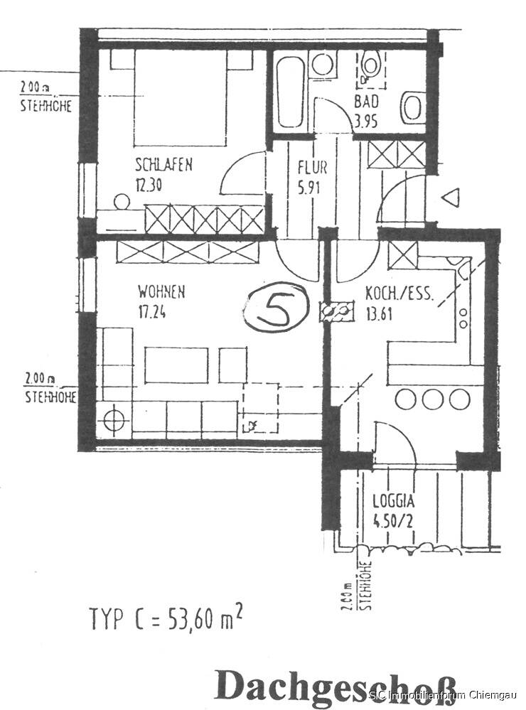 Wohnung zum Kauf 185.000 € 2 Zimmer 55,3 m²<br/>Wohnfläche Feichten Feichten an der Alz 84550