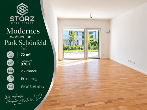 Wohnung zur Miete - Erstbezug 970 € 2 Zimmer 72 m² EG Wehlheiden Wehlheiden 34121