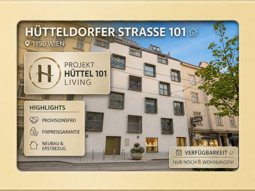 Wohnung zum Kauf provisionsfrei 315.000 € 2 Zimmer 49,1 m² 2. Geschoss Hütteldorfer Straße 101 Wien 1150