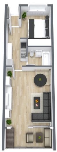 Studio zum Kauf provisionsfrei 79.500 € 2 Zimmer 48 m²<br/>Wohnfläche 1.<br/>Geschoss Schonach im Schwarzwald 78136