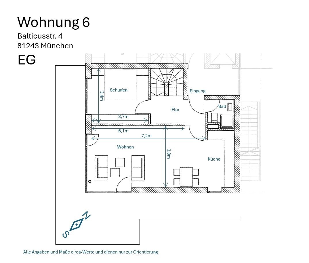 Wohnung zur Miete 1.700 € 2 Zimmer 86 m²<br/>Wohnfläche EG<br/>Geschoss 01.03.2025<br/>Verfügbarkeit Balticusstraße 4 Pasing München 81243