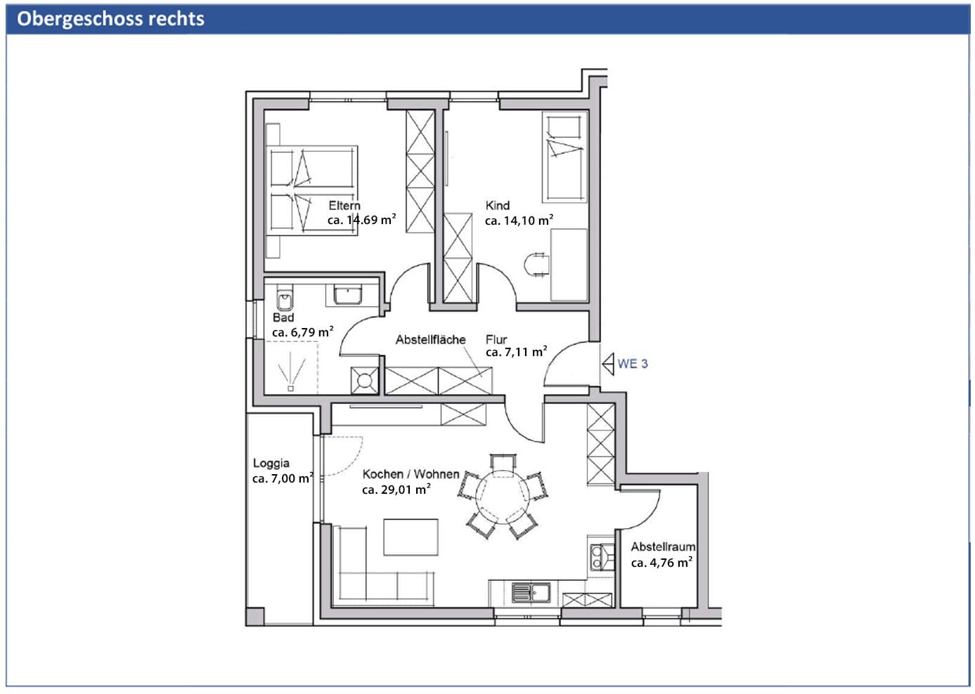 Wohnung zum Kauf provisionsfrei 364.000 € 3 Zimmer 79 m²<br/>Wohnfläche 1.<br/>Geschoss ab sofort<br/>Verfügbarkeit Seelze - Zentrum Seelze 30926