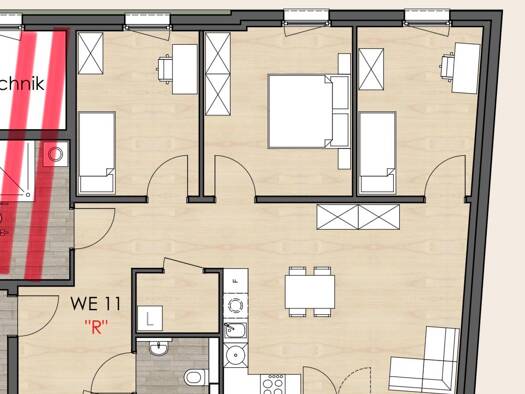 Wohnung zur Miete 611 € 4 Zimmer 95,4 m² frei ab 01.11.2026 Pfeddersheim Worms 67551