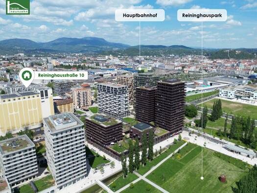 Wohnung zur Miete 580 € 2 Zimmer 48,5 m² 5. Geschoss Reininghausstraße 10 Eggenberg Graz 8020