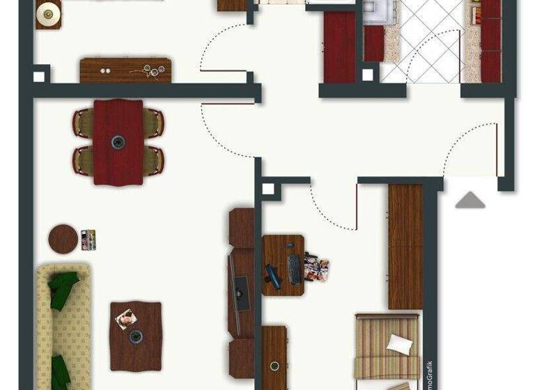 Wohnung zur Miete 813 € 3 Zimmer 65 m² EG Styrum Mülheim an der Ruhr 45476