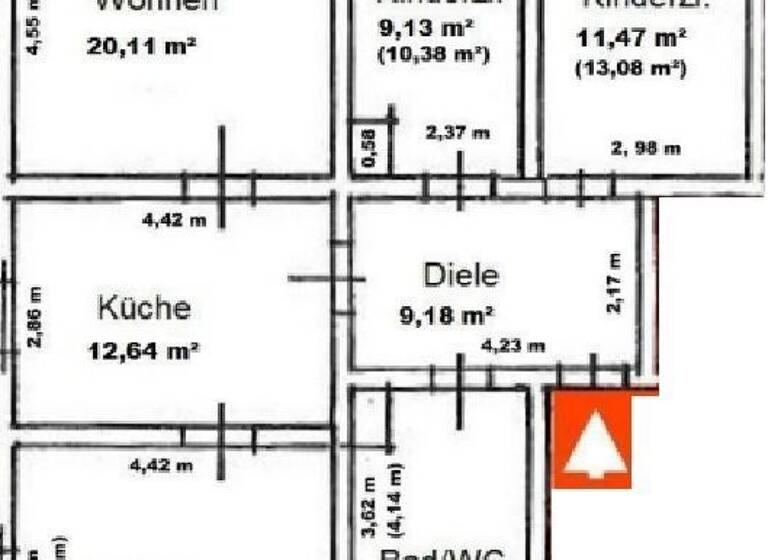 Wohnung zur Miete 499 € 4 Zimmer 84 m²<br/>Wohnfläche Dachgeschoss<br/>Geschoss 01.08.2025<br/>Verfügbarkeit Lößnitzer Straße 19 Wilhelmshöhe Reinsdorf b Zwickau 08141