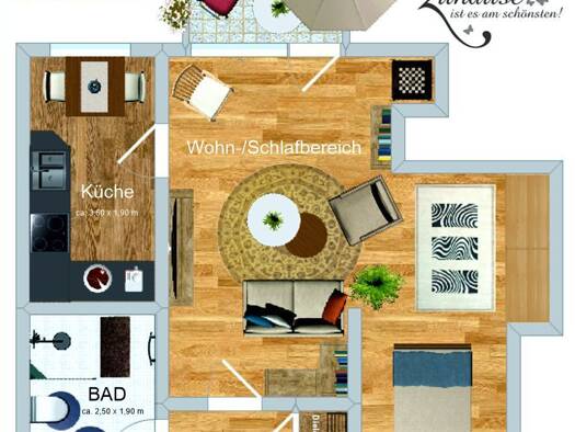 Wohnung zur Miete 290 € 2 Zimmer 41 m² EG frei ab 31.07.2026 Heringstraße 127 Brauck Gladbeck 45968
