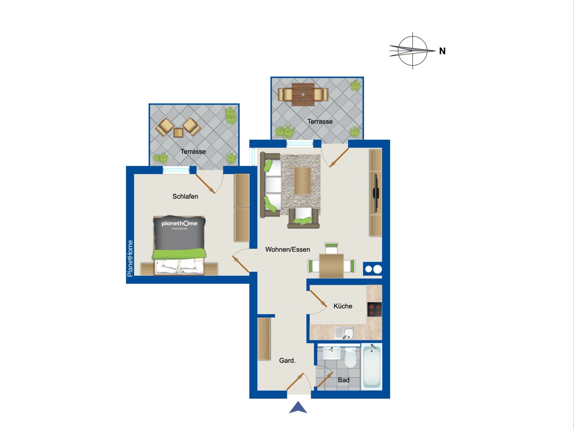 Wohnung zum Kauf 118.000 € 2 Zimmer 61,9 m²<br/>Wohnfläche EG<br/>Geschoss Langebrück-Süd Dresden 01465