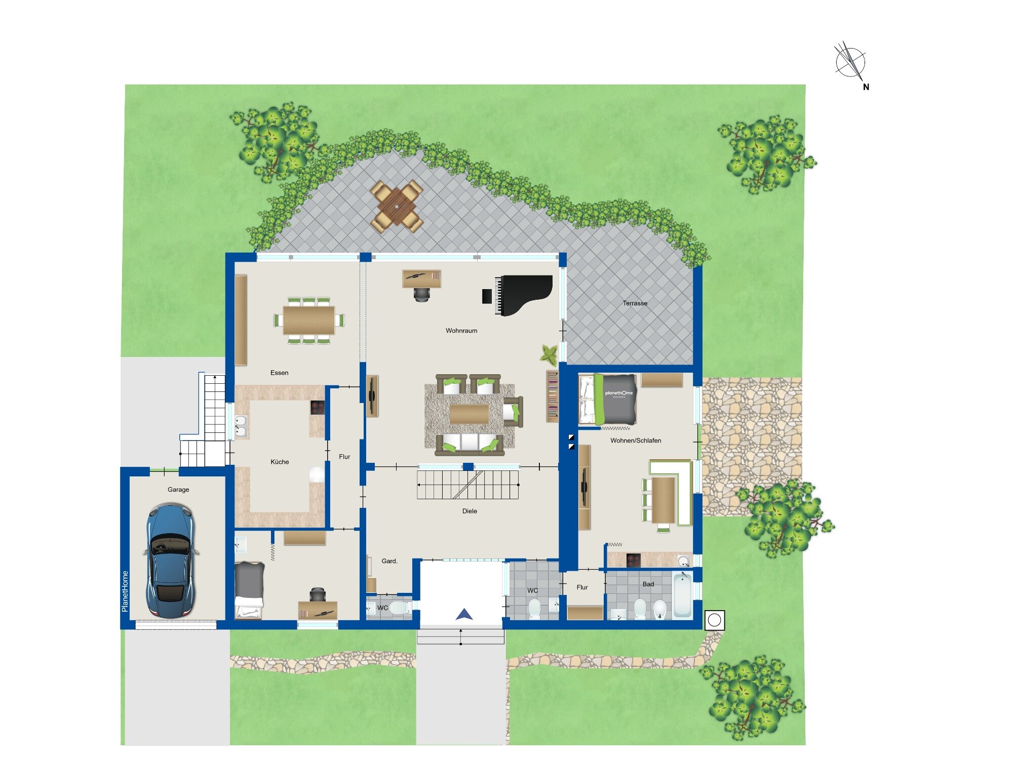 Einfamilienhaus zum Kauf 1.390.000 € 8 Zimmer 300 m²<br/>Wohnfläche 1.250 m²<br/>Grundstück Röttgen Bonn 53125