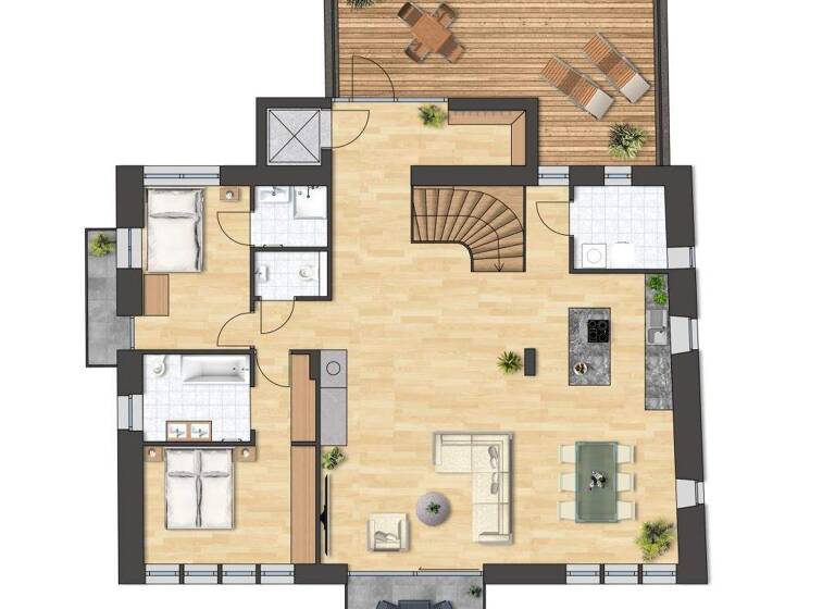 Wohnung zur Miete - Erstbezug 2.100 € 3 Zimmer 118 m² Wiesingerstr. Bad Ischl 4820