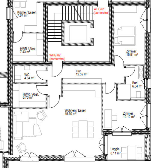 Wohnung zum Kauf 414.199 € 3 Zimmer 106,6 m²<br/>Wohnfläche 1.<br/>Geschoss ab sofort<br/>Verfügbarkeit Raiffeisenstraße 2c, Nummer 62 Süderneuland I Norden 26506