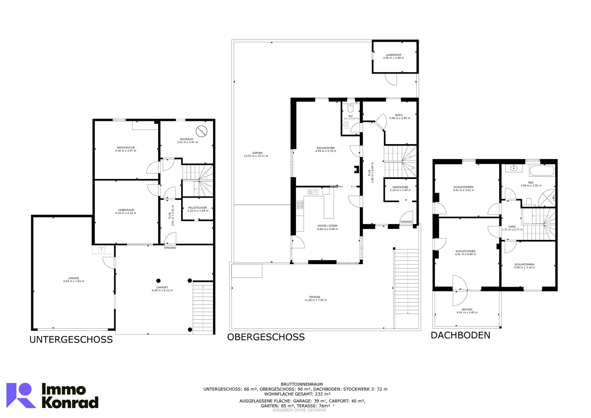 Einfamilienhaus zum Kauf 585.000 € 6,5 Zimmer 149,5 m²<br/>Wohnfläche 312 m²<br/>Grundstück Obtarrenz 6464