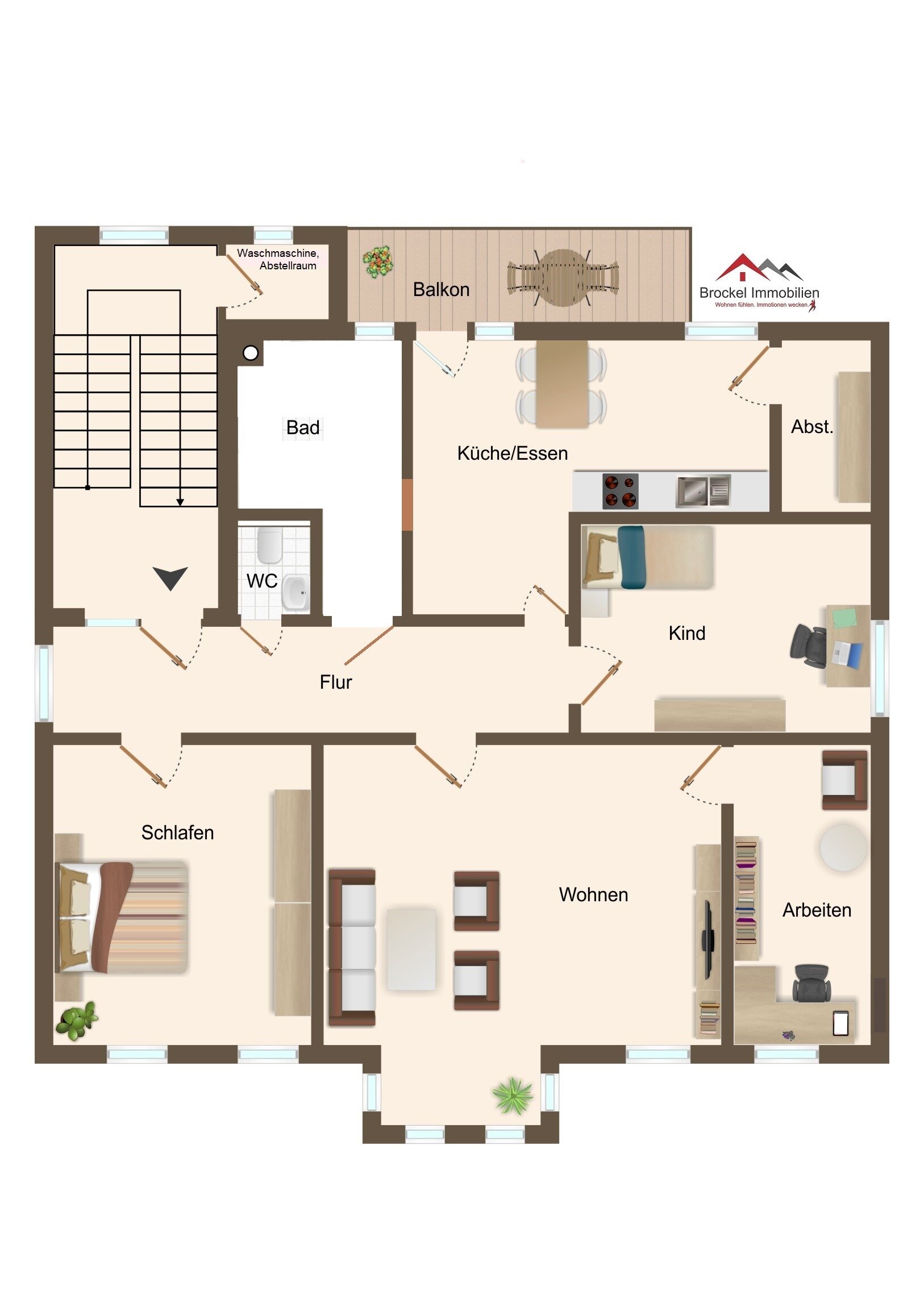 Wohnung zum Kauf provisionsfrei 192.000 € 4,5 Zimmer 122,4 m²<br/>Wohnfläche 2.<br/>Geschoss Bismarck Gelsenkirchen 45889