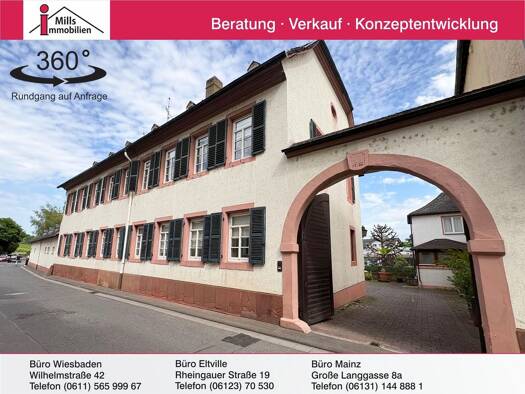 Einfamilienhaus zum Kauf 1.350.000 € 11 Zimmer 475 m² 660 m² Grundstück Hattenheim Eltville am Rhein 65347