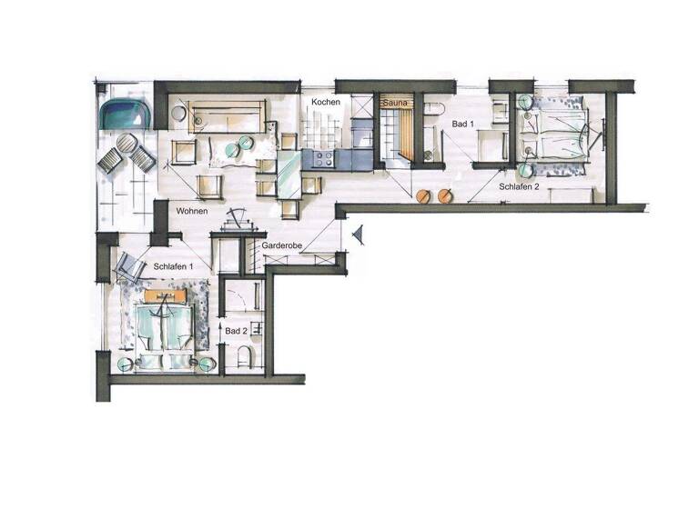 Wohnung zum Kauf 555.000 € 3 Zimmer 62 m² 2. Geschoss Ostseebad Heringsdorf Heringsdorf 17424