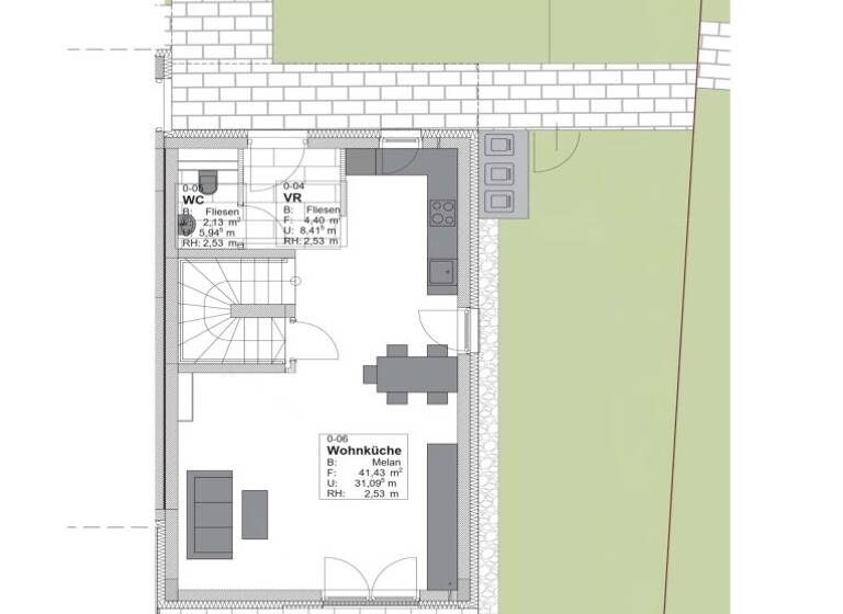 Doppelhaushälfte zur Miete 1.484 € 5 Zimmer 129,1 m² 275,5 m² Grundstück Landegg 2486