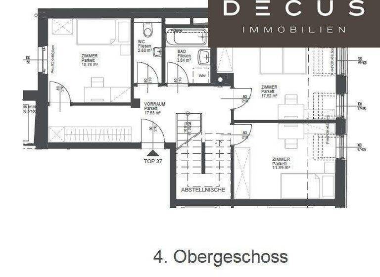 Wohnung zur Miete 1.383 € 4 Zimmer 111,8 m² 4. Geschoss frei ab 01.05.2026 Wien 1100
