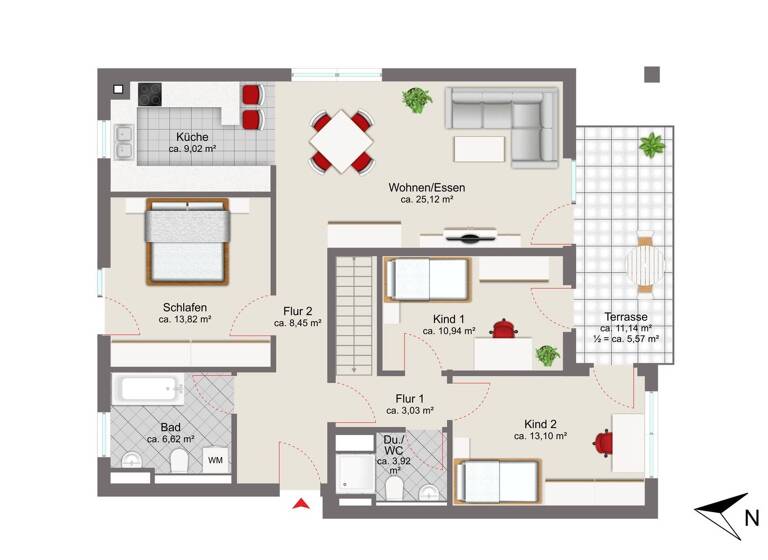 Wohnung zum Kauf 750.000 € 4 Zimmer 112,7 m² Karlsfeld 85757