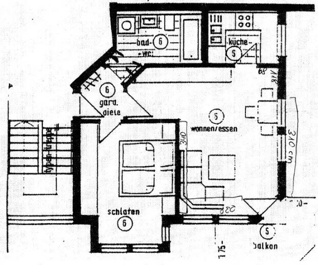 Studio zum Kauf 206.200 € 2 Zimmer 52 m²<br/>Wohnfläche 2.<br/>Geschoss Backnang Backnang 71522